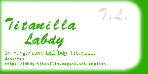 titanilla labdy business card